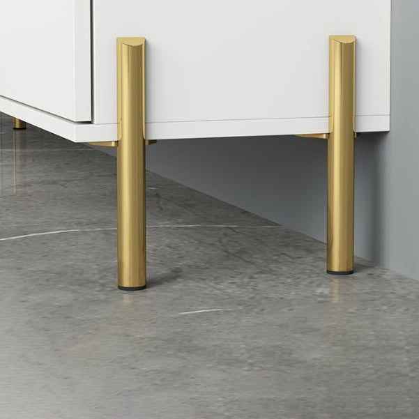 Modern Engineered Wood Sideboard Simple White Buffet Table with Drawer for Dining Room Clearhalo 'buffet_sideboard' 'Buffets & Sideboards' 'furn' 'furn_buffet_sideboard' 'Furniture' 'Kitchen & Dining Furniture' 5768426