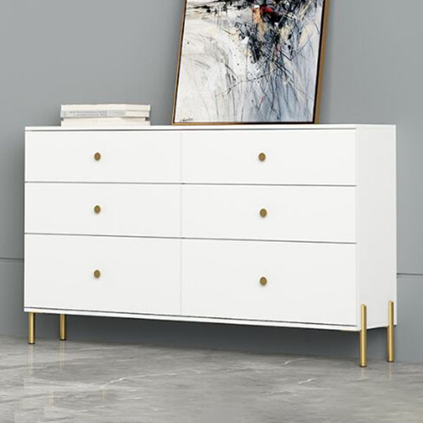 Modern Engineered Wood Sideboard Simple White Buffet Table with Drawer for Dining Room Clearhalo 'buffet_sideboard' 'Buffets & Sideboards' 'furn' 'furn_buffet_sideboard' 'Furniture' 'Kitchen & Dining Furniture' 5768430