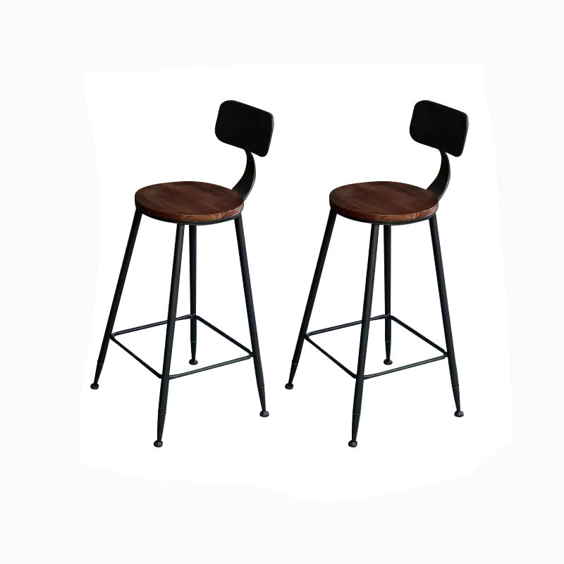 Industrial 1/2/3 Pieces Solid Wood Bar Table Set Round Counter Set Clearhalo 'Bar Furniture' 'furn' 'furn_home_bar_bar_sets' 'Furniture' 'Home Bars & Bar Sets' 'home_bar_bar_sets' 'Kitchen & Dining Furniture' 5768467