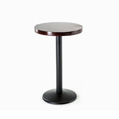 Industrial 1/2/3 Pieces Solid Wood Bar Table Set Round Counter Set Brown 22"L x 22"W Clearhalo 'Bar Furniture' 'furn' 'furn_home_bar_bar_sets' 'Furniture' 'Home Bars & Bar Sets' 'home_bar_bar_sets' 'Kitchen & Dining Furniture' 5768472