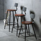 Industrial 1/2/3 Pieces Solid Wood Bar Table Set Round Counter Set Clearhalo 'Bar Furniture' 'furn' 'furn_home_bar_bar_sets' 'Furniture' 'Home Bars & Bar Sets' 'home_bar_bar_sets' 'Kitchen & Dining Furniture' 5768475