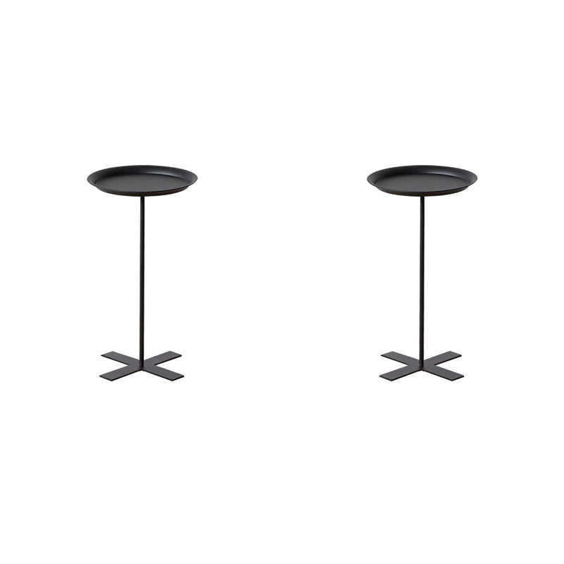 Table de bout du milieu du siècle rond