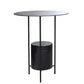 Triple Pin Round Side Table Mid-Century Metal Side End Table