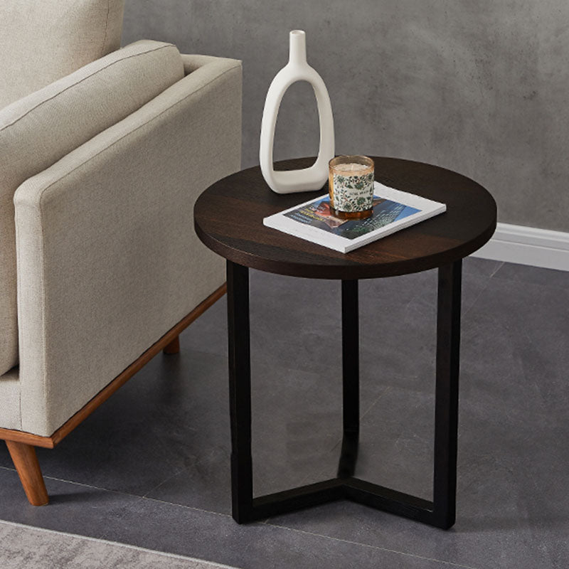 Round Wood Side Table Nordic Style Side Table for Living Room Clearhalo 'Coffee & Accent Tables' 'End & Side Tables' 'end_side_tables' 'furn' 'furn_end_side_tables' 'Furniture' 'Living Room Furniture' 5769382