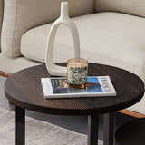 Round Wood Side Table Nordic Style Side Table for Living Room Clearhalo 'Coffee & Accent Tables' 'End & Side Tables' 'end_side_tables' 'furn' 'furn_end_side_tables' 'Furniture' 'Living Room Furniture' 5769385