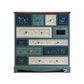 3.3"/55.9" Tall Wooden Chest, Rectangle Accent Cabinet with Drawers 41"L x 16"W x 43"H Antique Blue Clearhalo 'Cabinets & Chests' 'cabinets_chests' 'furn' 'furn_cabinets_chests' 'Furniture' 'Living Room Furniture' 5769400