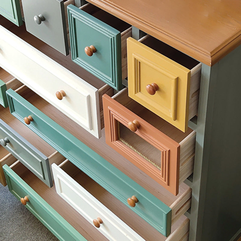 3.3"/55.9" Tall Wooden Chest, Rectangle Accent Cabinet with Drawers Clearhalo 'Cabinets & Chests' 'cabinets_chests' 'furn' 'furn_cabinets_chests' 'Furniture' 'Living Room Furniture' 5769409