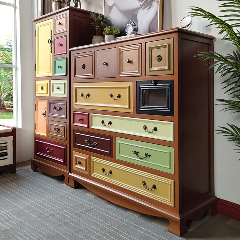 3.3"/55.9" Tall Wooden Chest, Rectangle Accent Cabinet with Drawers Clearhalo 'Cabinets & Chests' 'cabinets_chests' 'furn' 'furn_cabinets_chests' 'Furniture' 'Living Room Furniture' 5769416