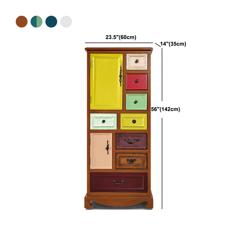 3.3"/55.9" Tall Wooden Chest, Rectangle Accent Cabinet with Drawers Clearhalo 'Cabinets & Chests' 'cabinets_chests' 'furn' 'furn_cabinets_chests' 'Furniture' 'Living Room Furniture' 5769418