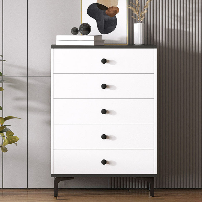 Contemporary 35.43'"Tall Wooden Chest, Rectangle Accent Cabinet with Drawers 24"L x 14"W x 35"H Clearhalo 'Cabinets & Chests' 'cabinets_chests' 'furn' 'furn_cabinets_chests' 'Furniture' 'Living Room Furniture' 5769437