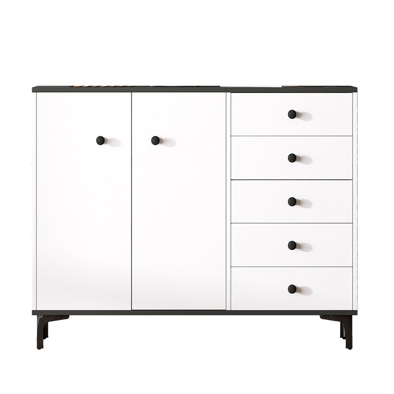 Contemporary 35.43'"Tall Wooden Chest, Rectangle Accent Cabinet with Drawers Clearhalo 'Cabinets & Chests' 'cabinets_chests' 'furn' 'furn_cabinets_chests' 'Furniture' 'Living Room Furniture' 5769438
