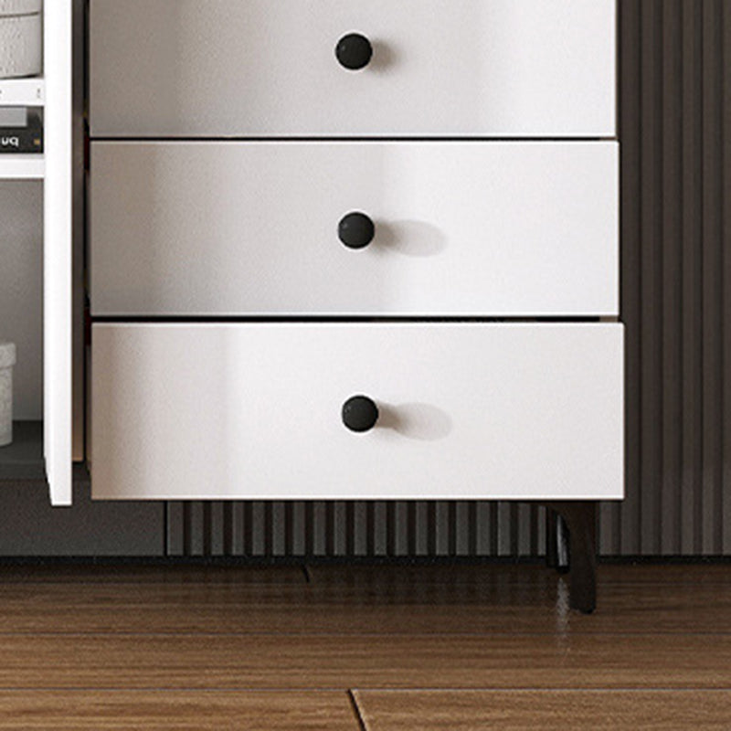 Contemporary 35.43'"Tall Wooden Chest, Rectangle Accent Cabinet with Drawers Clearhalo 'Cabinets & Chests' 'cabinets_chests' 'furn' 'furn_cabinets_chests' 'Furniture' 'Living Room Furniture' 5769440