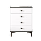 Contemporary 35.43'"Tall Wooden Chest, Rectangle Accent Cabinet with Drawers Clearhalo 'Cabinets & Chests' 'cabinets_chests' 'furn' 'furn_cabinets_chests' 'Furniture' 'Living Room Furniture' 5769445