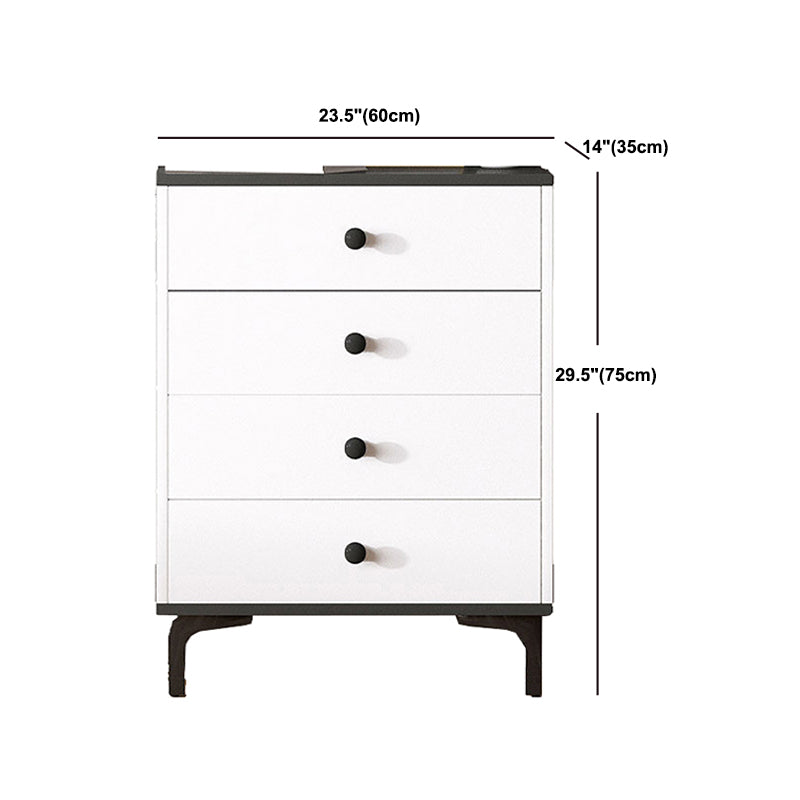 Contemporary 35.43'"Tall Wooden Chest, Rectangle Accent Cabinet with Drawers Clearhalo 'Cabinets & Chests' 'cabinets_chests' 'furn' 'furn_cabinets_chests' 'Furniture' 'Living Room Furniture' 5769448