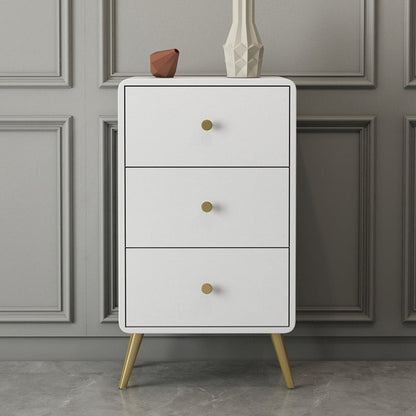 Contemporary Wooden Chest in White, Rectangle Accent Chest with Drawers
