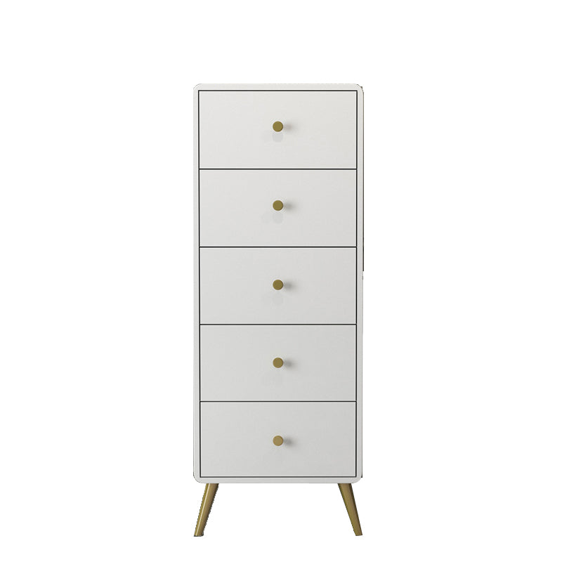 Contemporary Wooden Chest in White, Rectangle Accent Chest with Drawers