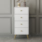 Contemporary Wooden Chest in White, Rectangle Accent Chest with Drawers