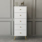 Contemporary Wooden Chest in White, Rectangle Accent Chest with Drawers