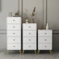 Contemporary Wooden Chest in White, Rectangle Accent Chest with Drawers