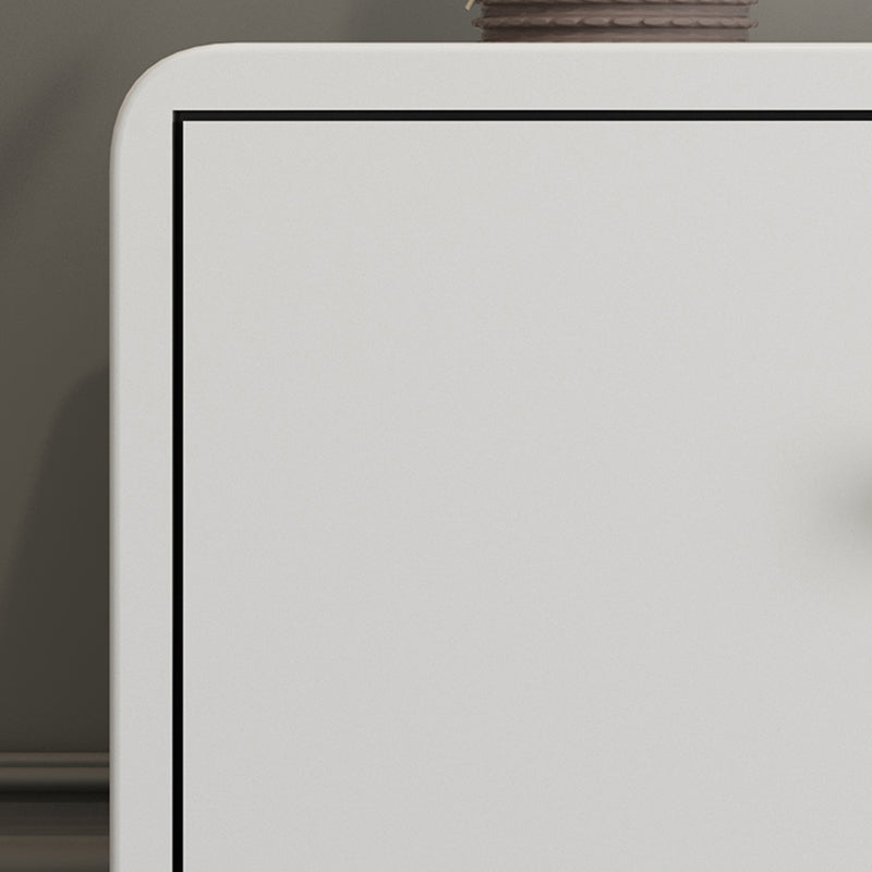 Contemporary Wooden Chest in White, Rectangle Accent Chest with Drawers