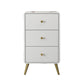 Contemporary Wooden Chest in White, Rectangle Accent Chest with Drawers