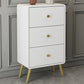 Contemporary Wooden Chest in White, Rectangle Accent Chest with Drawers