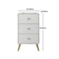 Contemporary Wooden Chest in White, Rectangle Accent Chest with Drawers