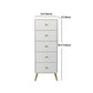Contemporary Wooden Chest in White, Rectangle Accent Chest with Drawers