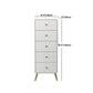 Contemporary Wooden Chest in White, Rectangle Accent Chest with Drawers