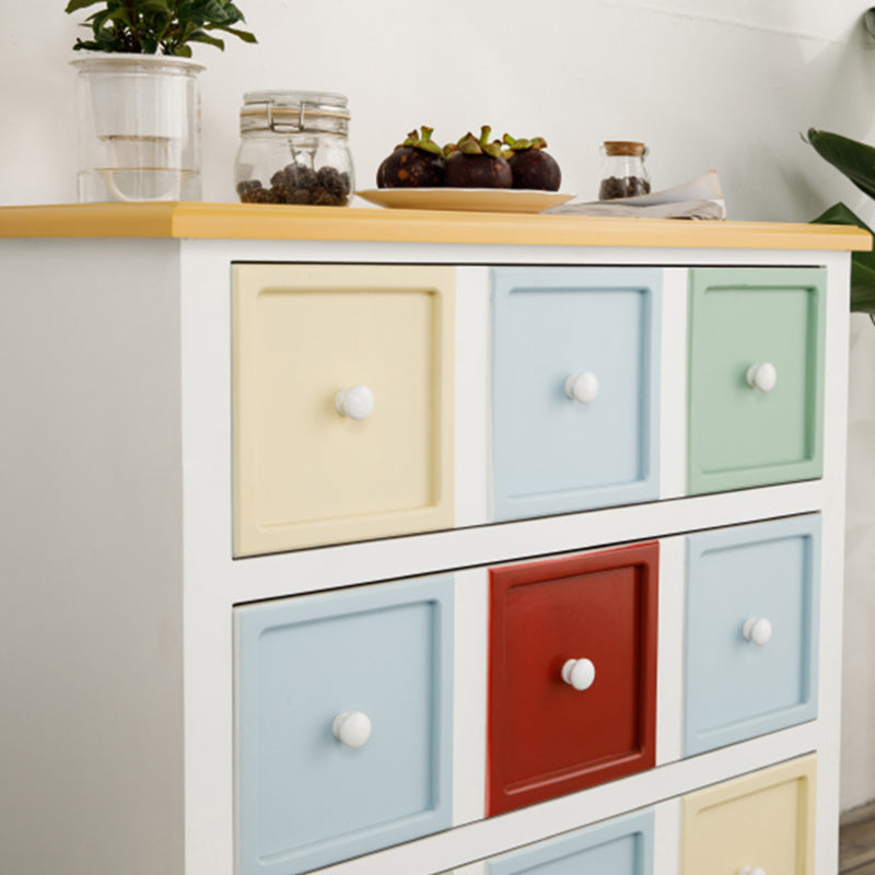 Cassetti 3/4 contemporanei cassa in legno, cassa di accento rettangolo