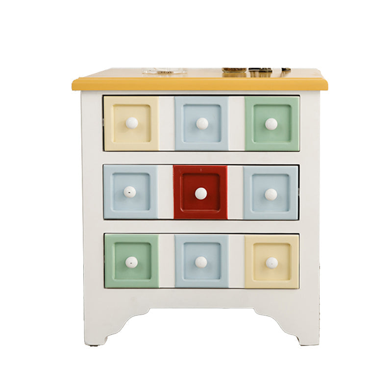 Cassetti 3/4 contemporanei cassa in legno, cassa di accento rettangolo