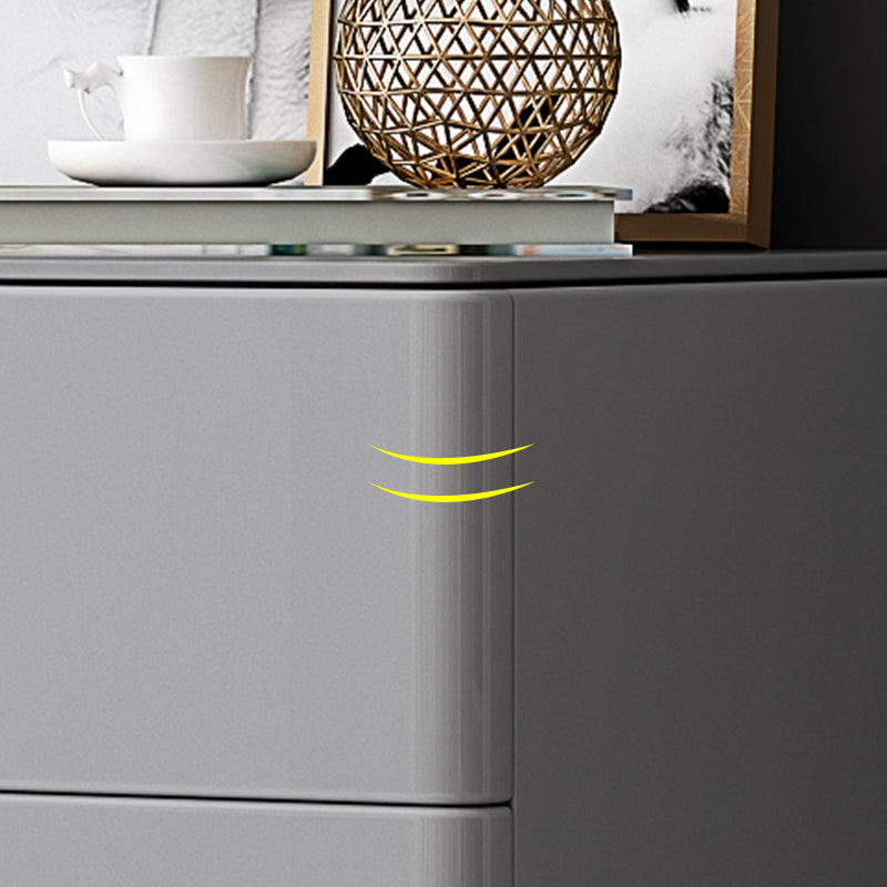 Contemporary 34.65'"/41.73" Tall Wooden Chest, Rectangle Accent Chest with Drawers Clearhalo 'Cabinets & Chests' 'cabinets_chests' 'furn' 'furn_cabinets_chests' 'Furniture' 'Living Room Furniture' 5769520