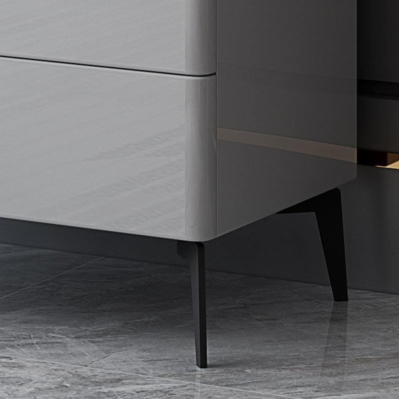 Contemporary 34.65'"/41.73" Tall Wooden Chest, Rectangle Accent Chest with Drawers Clearhalo 'Cabinets & Chests' 'cabinets_chests' 'furn' 'furn_cabinets_chests' 'Furniture' 'Living Room Furniture' 5769521