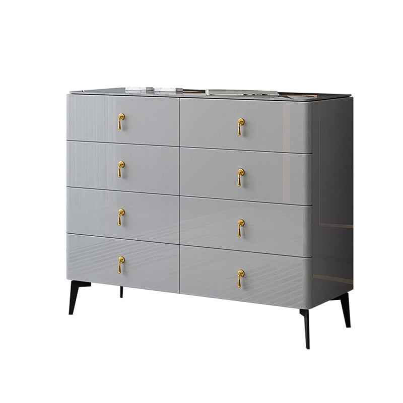 Contemporary 34.65'"/41.73" Tall Wooden Chest, Rectangle Accent Chest with Drawers Clearhalo 'Cabinets & Chests' 'cabinets_chests' 'furn' 'furn_cabinets_chests' 'Furniture' 'Living Room Furniture' 5769524