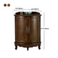 38.58"/47.24" Tall Brown Corner Cabinet , Wooden Storage Cabinet Clearhalo 'Cabinets & Chests' 'cabinets_chests' 'furn' 'furn_cabinets_chests' 'Furniture' 'Living Room Furniture' 5769550