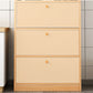 13.77" Wide Modern Wood Accent Chest with Drawers and 1 Shelf