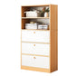 13.77" Wide Modern Wood Accent Chest with Drawers and 1 Shelf