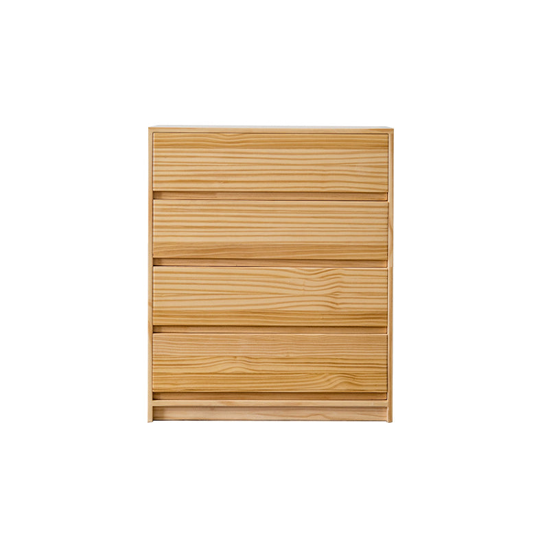 引き出し付き長方形の松のアクセントチェストモダンな胸27.56 "l