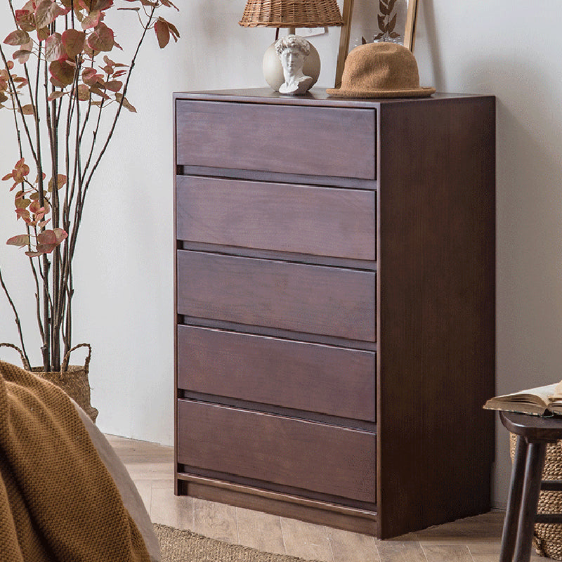 引き出し付き長方形の松のアクセントチェストモダンな胸27.56 "l