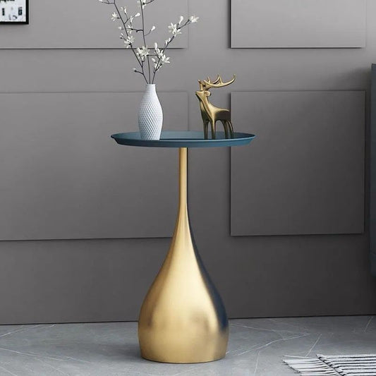 23.6 inch Tall Metal Side Table Minimalist Pedestal End Table Clearhalo 'Coffee & Accent Tables' 'End & Side Tables' 'end_side_tables' 'furn' 'furn_end_side_tables' 'Furniture' 'Living Room Furniture' 5769670
