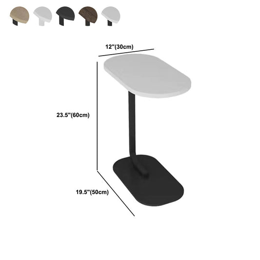 Tavolo da goccia laterale minimalista ovale moderno tavolo angolare di divano per soggiorno