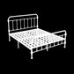 Open-Frame Bed with Spindle Headboard and Metal Legs in Solid Color Clearhalo 'Bedroom Furniture' 'Beds' 'furn' 'furn_beds' 'Furniture' 5769755