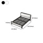 Modern Iron Wire-Grid Bed Frame 36.6" H Black & White Panel Bed with Headboard Clearhalo 'Bedroom Furniture' 'Beds' 'furn' 'furn_beds' 'Furniture' 5769836
