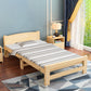 Natural Pine Wood Bed Frame Nordic 21.65" H Folding Bed with Headboard Panel Twin Clearhalo 'Bedroom Furniture' 'Beds' 'furn' 'furn_beds' 'Furniture' 5769940