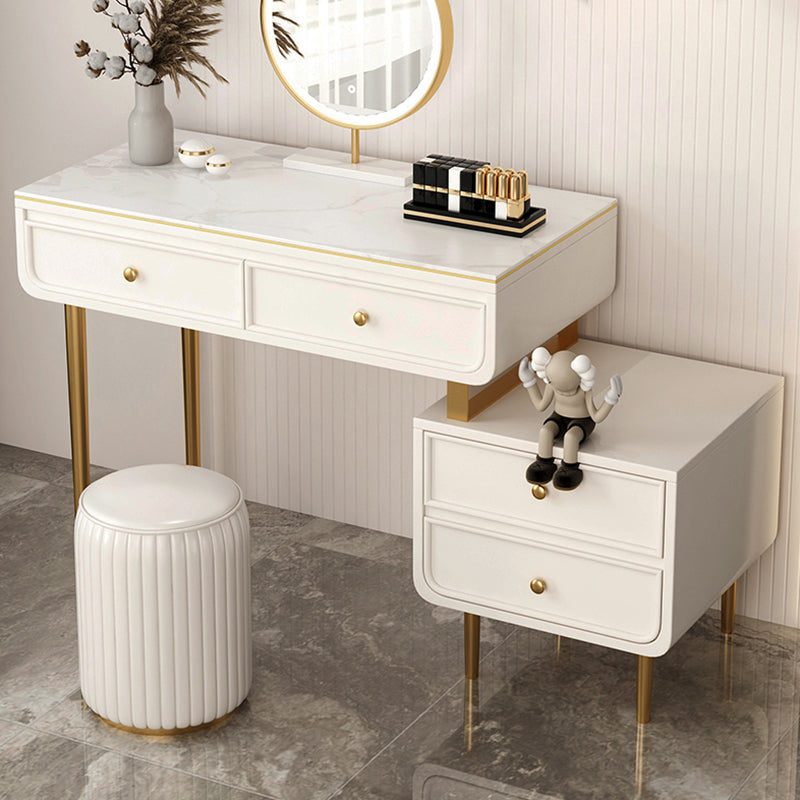 Escritorio de tocador de tocador de maquillaje de top de pizarra de glamera para dormitorio