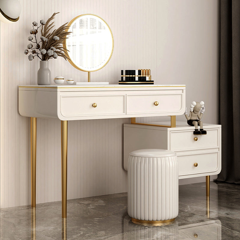 Escritorio de tocador de tocador de maquillaje de top de pizarra de glamera para dormitorio