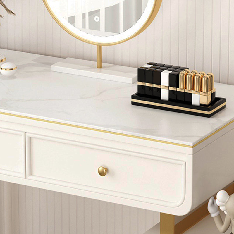 Escritorio de tocador de tocador de maquillaje de top de pizarra de glamera para dormitorio