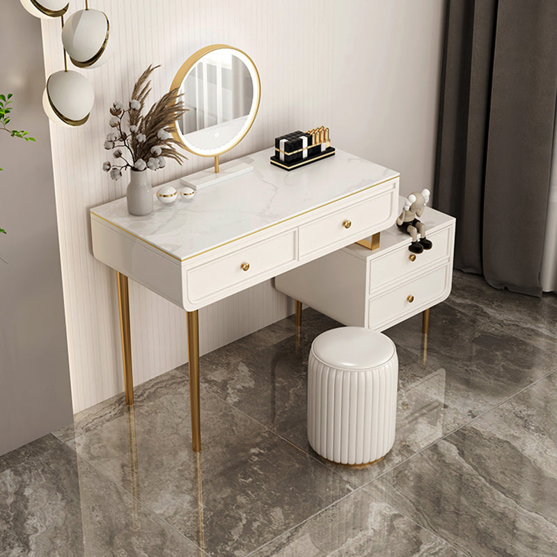 Escritorio de tocador de tocador de maquillaje de top de pizarra de glamera para dormitorio