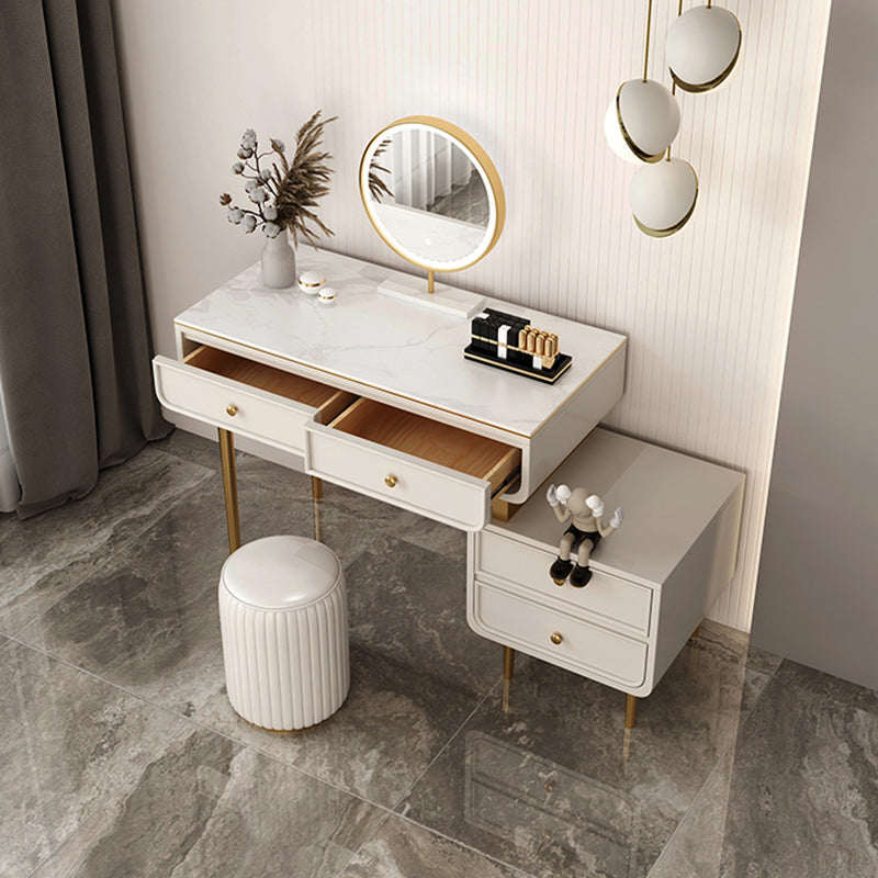 Escritorio de tocador de tocador de maquillaje de top de pizarra de glamera para dormitorio