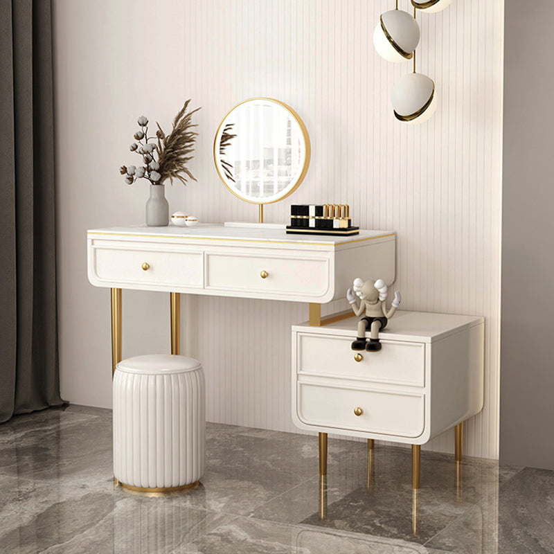 Escritorio de tocador de tocador de maquillaje de top de pizarra de glamera para dormitorio